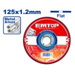 EMTOP ΔΙΣΚΟΣ ΚΟΠΗΣ ΜΕΤΑΛΛΟΥ 125MM INOX EACD121251