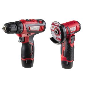 RAIDER Σετ Γωνιακός τροχός & δράπανο 12V 2x2Ah RDP-CDLCAG03 030168