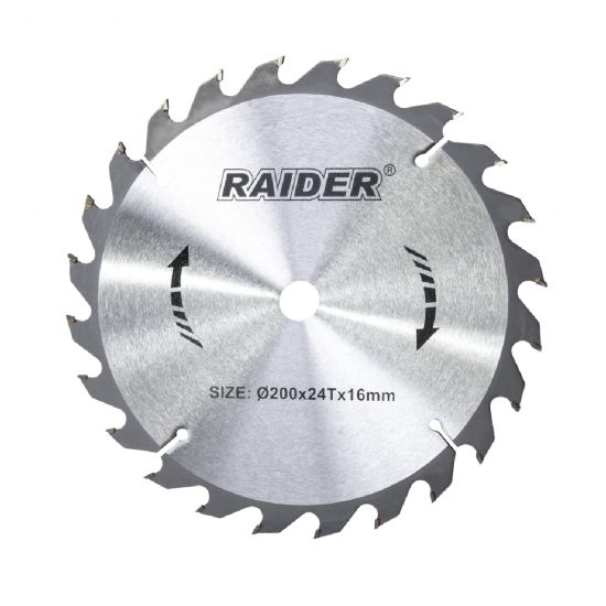 RAIDER Δίσκος κοπής ξύλου Φ16/Φ200/24Δόντια 163130