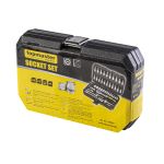 TOP MASTER Κασετίνα καρυδάκι CR-V 1/4" σετ 46τεμ 339203