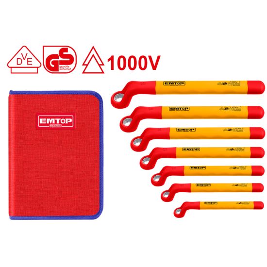 EMTOP ΣΕΤ ΠΟΛΥΓΩΝΑ ΣΠΑΣΤΑ 1000V VDE 7 ΤΕΜ EKISPA0702