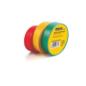 UYUSTOOLS ΜΟΝΩΤΙΚΗ ΤΑΙΝΙΑ ΚΟΚΚΙΝΟ ΚΙΤΡΙΝΟ ΠΡΑΣΙΝΟ 0.15mmX18mmX5Y CIA405