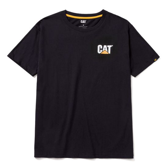 CAT Μπλουζάκι κοντομάνικο μαύρο trademark tee S W05324-016