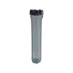 Μονή φιλτροθήκη 2Μ διάφανη slim 20″ - 1/2″ με ορειχάλκινο σπείρωμα
