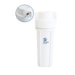 Μονή φιλτροθήκη 2Μ λευκή πλαστική 10″ - 1/2″ - ορειχάλκινο σπείρωμα