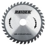 RAIDER Δίσκος κοπής ξύλου Φ30/Φ250/60Δόντια 163117
