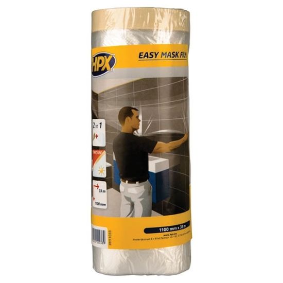 Easy Mask film/Διάφανη μεμβράνη με χαρτοταινία 1100mmx33m