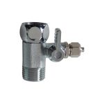 Κλέφτης 1/2″ με ενσωματωμένο βανάκι 1/4″ βιδωτό