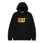 CAT Μπλούζα φούτερ με κουκούλα trademark μαύρη 2XL W10646-016
