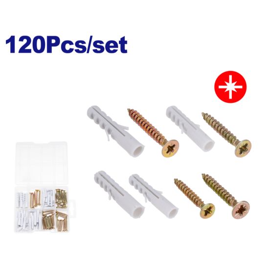 EMTOP ΣΕΤ 120ΤΜΧ ΒΙΔΕΣ ΚΑΙ ΒΥΣΜΑΤΑ ΓΥΨΟΣΑΝΙΔΑΣ ΔΙΑΦΟΡΩΝ ΜΕΓΕΘΩΝ EMXT3B01