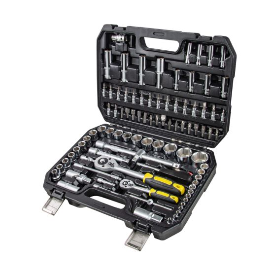 TOP MASTER Κασετίνα καρυδάκι 1/4'' & 1/2'' σετ 94τεμ 339205