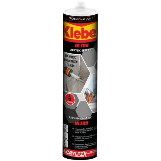 KLEBER ACRYLFIX ΑΚΡΥΛΙΚΗ ΜΑΣΤΙΧΗ ΛΕΥΚΟ 450GR ULTRA 7450