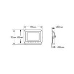 GEYER Προβολέας led άσπρος 20W 4000K 1700LM LPRW20C3