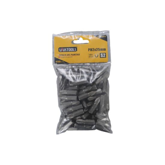 UYUSTOOLS ΣΕΤ 100ΤΜΧ ΜΥΤΕΣ PH2X25mm BTS125H2