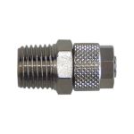 Ρακόρ μεταλλικό ίσιο 1/4″ αρσ. - 5/16″ σωλ. βιδωτό