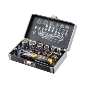 TOP MASTER Σετ καστάνια 26τεμ. με καρυδάκια 1/4'' & μύτες 330157