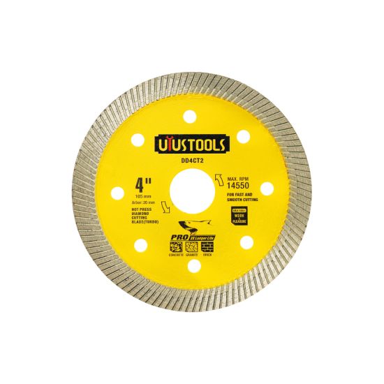UYUSTOOLS ΔΙΣΚΟΣ ΚΟΠΗΣ ΠΛΑΚΙΔΙΩΝ ΚΑΛΛΙΤΕΧΝΕΙΑΣ TURBO 105X20mm DD4CT2