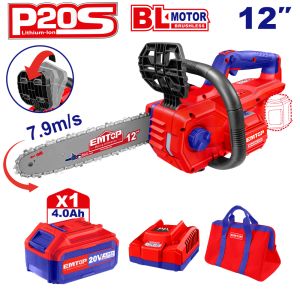EMTOP BRUSHLESS ΑΛΥΣΟΠΡΙΟΝΟ ΜΠΑΤΑΡΙΑΣ 20V/1X4Ah ELGA20128SE