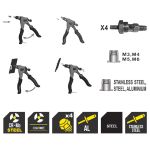 TOP MASTER Πριτσιναδόρος σπειρωμάτων 190mm 491100