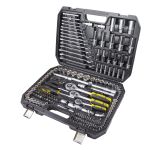 TOP MASTER Κασετίνα καρυδάκι 1/4'' & 3/8'' & 1/2'' σετ 216τεμ 339207